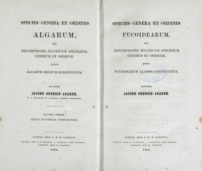 4185
<br/>
Species genera et ordines Algarum, seu descriptiones succinctae specierum, generum et ordinum, quibus algarum regnum constituitur
<br/>
<em></em>
